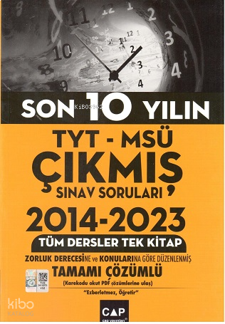 Çap Yayınları TYT MSÜ Son 10 Yılın Çıkmış Soruları