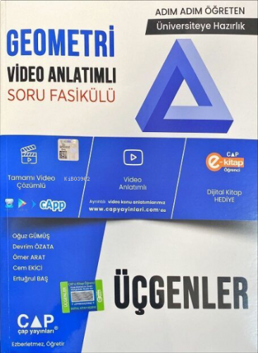 Çap Yayınları Üniversite Hazırlık Geometri Konu Anlatımlı Soru Fasikül