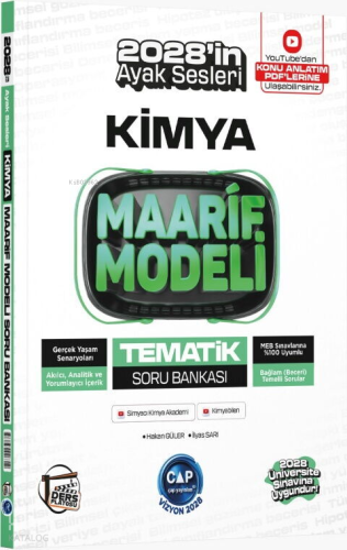 Çap Yayınları Üniversiteye Hazırlık Kimya Ders Platosu Maarif Modeli T