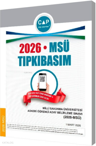 Çap Yayınları Üniversiteye Hazırlık MSÜ 2026 Tıpkı Basım