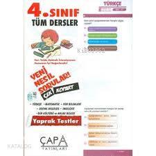 Çapa 4. Sınıf Tüm Dersler Yaprak Test
