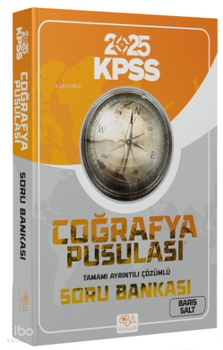 CBA Yayınları 2025 KPSS Coğrafya Pusulası Soru Bankası Çözümlü