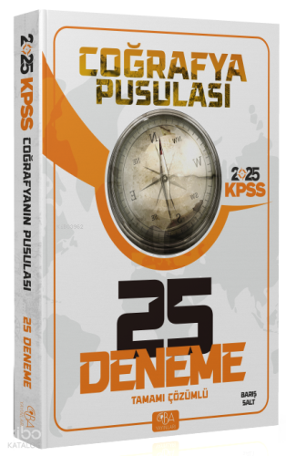 CBA Yayınları 2025 KPSS Coğrafya Pusulası Tamamı Çözümlü 25 Deneme