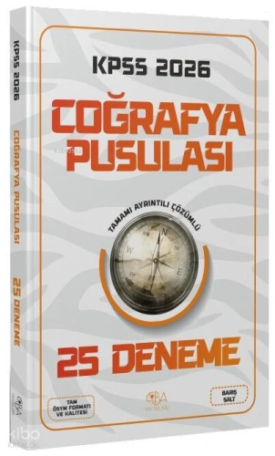 CBA Yayınları 2026 KPSS Coğrafya Pusulası 25 Deneme Çözümlü