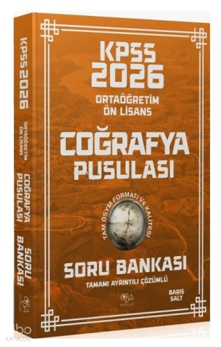 CBA Yayınları 2026 KPSS Lise Ortaöğretim Ön Lisans Coğrafya Pusulası S