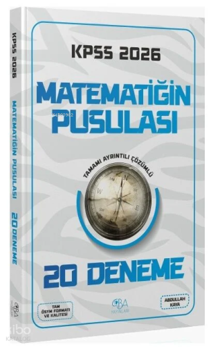 CBA Yayınları 2026 KPSS Matematik Matematiğin Pusulası 20 Deneme Çözüm