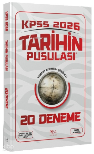 CBA Yayınları 2026 KPSS Tarihin Pusulası 20 Deneme Çözümlü