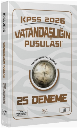CBA Yayınları 2026 KPSS Vatandaşlık Vatandaşlığın Pusulası 25 Deneme Ç