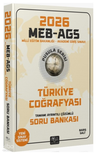 CBA Yayınları 2026 MEB-AGS Türkiye Coğrafyası Soru Bankası Çözümlü Pus