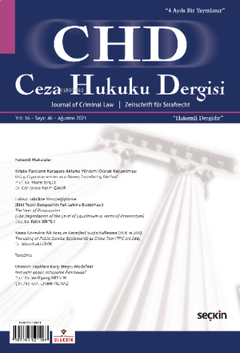 Ceza Hukuku Dergisi – 2022 Yılı Abonelik