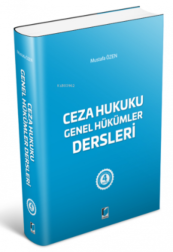 Ceza Hukuku Genel Hükümler Dersleri