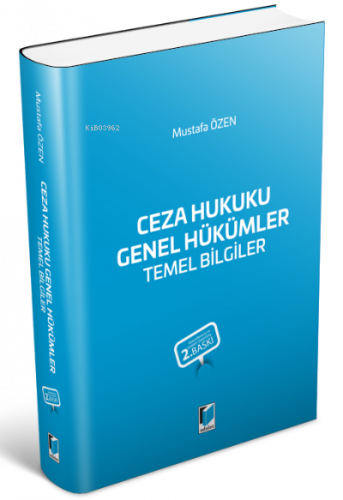 Ceza Hukuku Genel Hükümler Temel Bilgiler