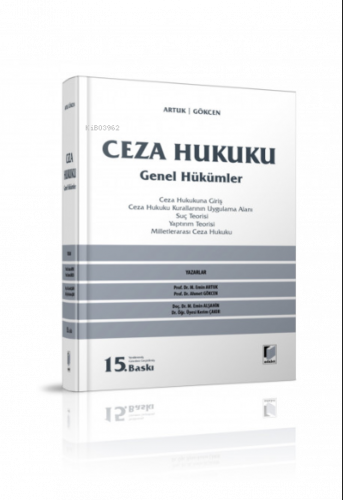 Ceza Hukuku Genel Hükümler