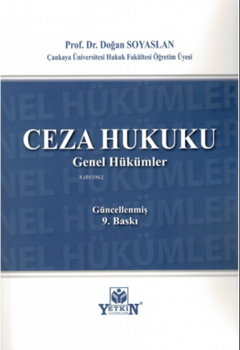 Ceza Hukuku Genel Hükümler