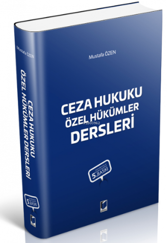 Ceza Hukuku Özel Hükümler Dersleri