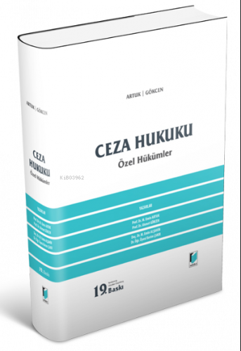 Ceza Hukuku Özel Hükümler