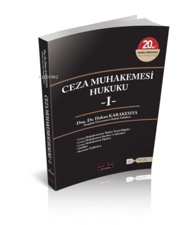 Ceza Muhakemesi Hukuku 1
