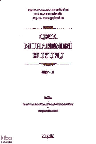 Ceza Muhakemesi Hukuku Cilt – II  (Ciltli)