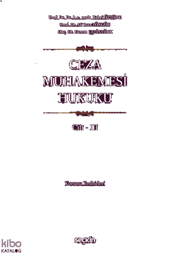 Ceza Muhakemesi Hukuku Cilt – III (Ciltli)