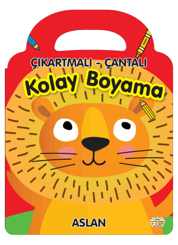 Çıkartmalı - Çantalı Kolay Boyama - Aslan
