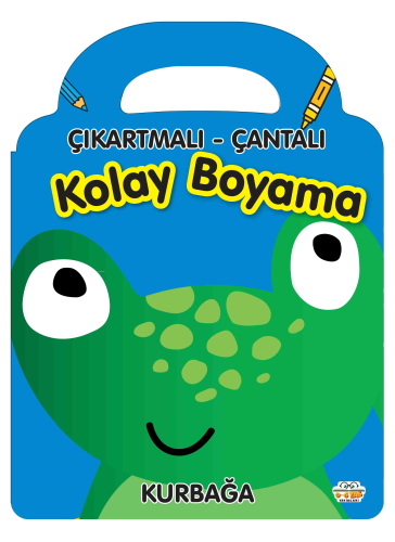 Çıkartmalı Çantalı Kolay  Boyama - Kurbağa