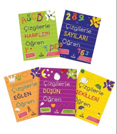 Çizgilerle Öğren Serisi Seti - 5 Kitap Takım