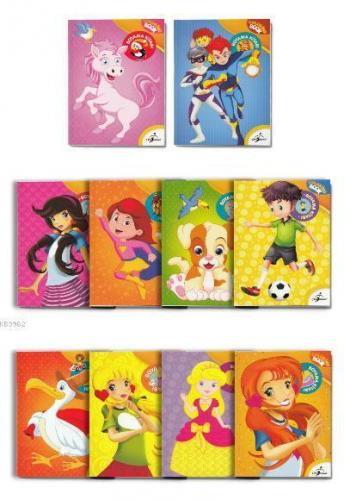 Çocuklar İçin Boyama Kitabı Seti - 10 Adet