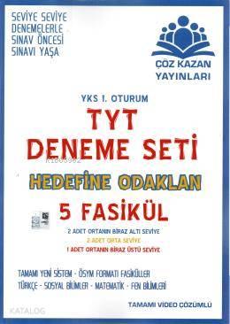 Çöz Kazan Yayınları TYT 5 Fasikül Deneme Seti Çöz Kazan