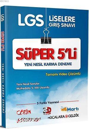 Çözüm Yayınları 8. Sınıf LGS Süper 5 li Yeni Nesil Karma Deneme Çözüm