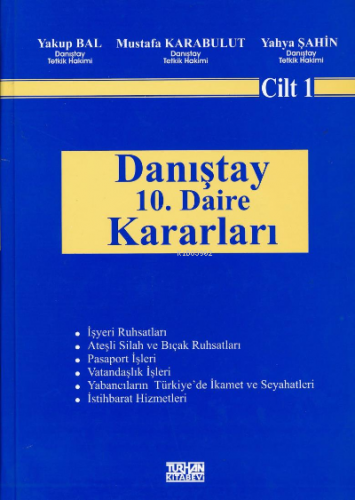 Danıştay 10. Daire Kararları (Cilt:1)