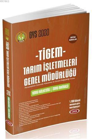 Data Yayınları 2020 GYS TİGEM Tarım İşletmeleri Konu Anlatımlı Soru Bankası