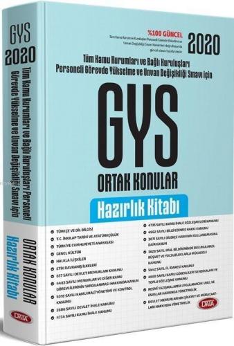 Data Yayınları 2020 Ortak Konular Hazırlık Kitabı