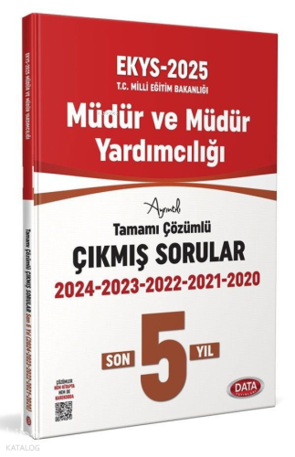 Data Yayınları 2025 MEB EKYS Müdür ve Müdür Yardımcılığı 5 Yıl Çıkmış 