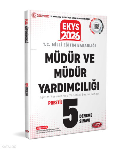 Data Yayınları 2026 EKYS Müdür ve Müdür Yardımcılığı 5 Deneme Sınavı