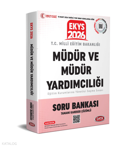 Data Yayınları 2026 EKYS Müdür ve Müdür Yardımcısı Soru Bankası (Maarif Modeline Göre)