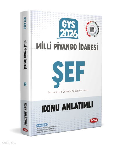 Data Yayınları 2026 Milli Piyango İdaresi Genel Müdürlüğü GYS Şef Konu Anlatımlı