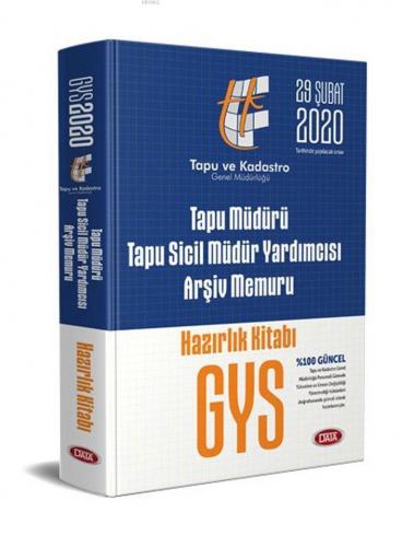 Data Yayınları GYS Tapu Müdürü Tapu Sicil Müdür Yardımcısı Arşiv Memuru Hazırlık Kitabı