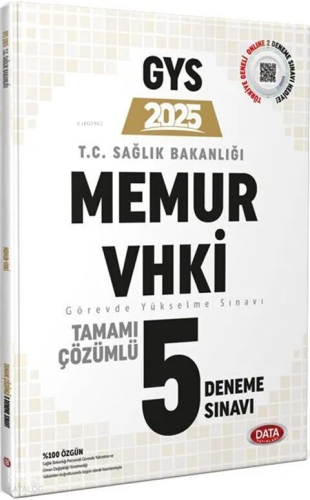 Data Yayınları T.C Sağlık Bakanlığı Memur VHKİ Tamamı Çözümlü 5 Deneme