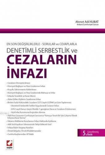 Denetimli Serbestlik ve Cezaların İnfazı