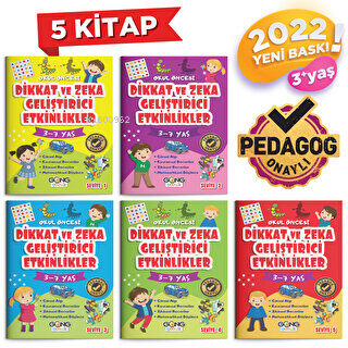 Dikkat Ve Zeka  Geliştirici Etkinlikler Poşetli 5 Kitap