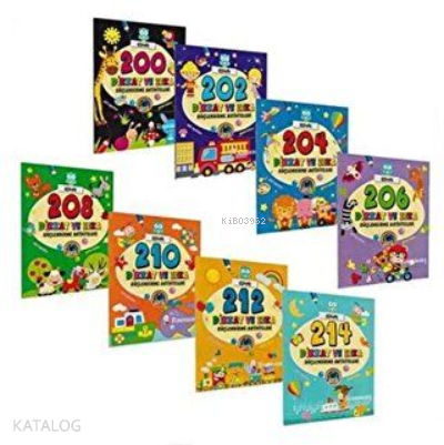 Dikkat ve Zeka Güçlendirme Aktiviteleri 8 Kitap Takım