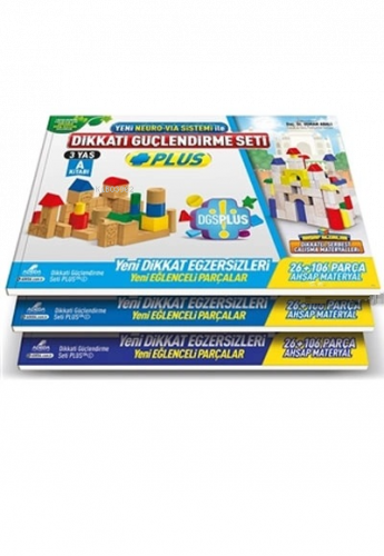 Dikkati Güçlendirme Seti Plus (3 Kitap Materyalsiz - 3 Yaş)