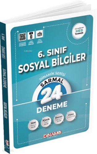 Dinamo 6. Sınıf Sosyal Bilgiler Sarmal 24 lü Deneme Dinamik Serisi