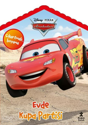Disney Pixar Arabalar Evde Kupa Partisi Çıkartmalı Boyama Kitabı