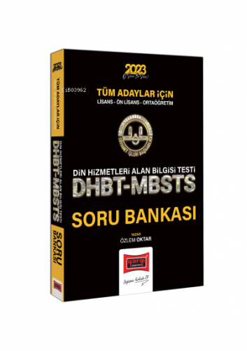 Diyanet İşleri Başkanlığı Tüm Adaylar İçin Din Hizmetleri Alan Bilgisi Testi DHBT-MBSTS Tamamı Çözümlü Soru Bankası