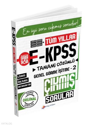 Dizgi Kitap 2026 E-KPSS Genel Görme İşitme - 2 Çıkmış Sorular Tüm Yıll
