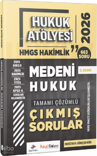 Dizgi Kitap 2026 Hukuk Atölyesi HMGS Hakimlik Medeni Hukuk Çıkmış Soru