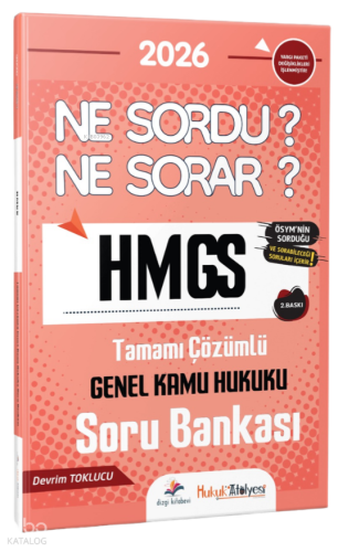 Dizgi Kitap 2026 Hukuk Atölyesi HMGS Ne Sordu Ne Sorar Genel Kamu Huku