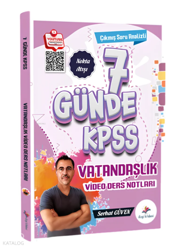 Dizgi Kitap 2026 KPSS 7 Günde Vatandaşlık Çıkmış Soru Analizli Video Ders Notları Serhat Güven