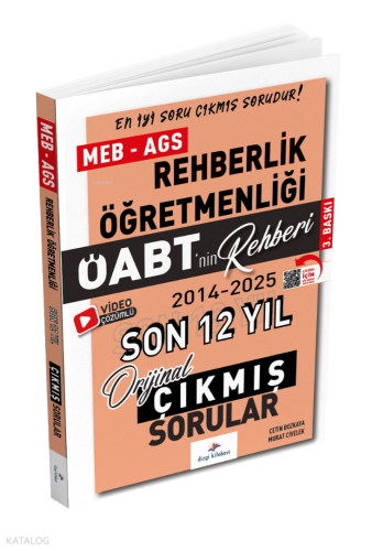 Dizgi Kitap 2026 ÖABT MEB-AGS nin Rehberi Rehberlik Çıkmış Sorular Son 12 Yıl Çözümlü
